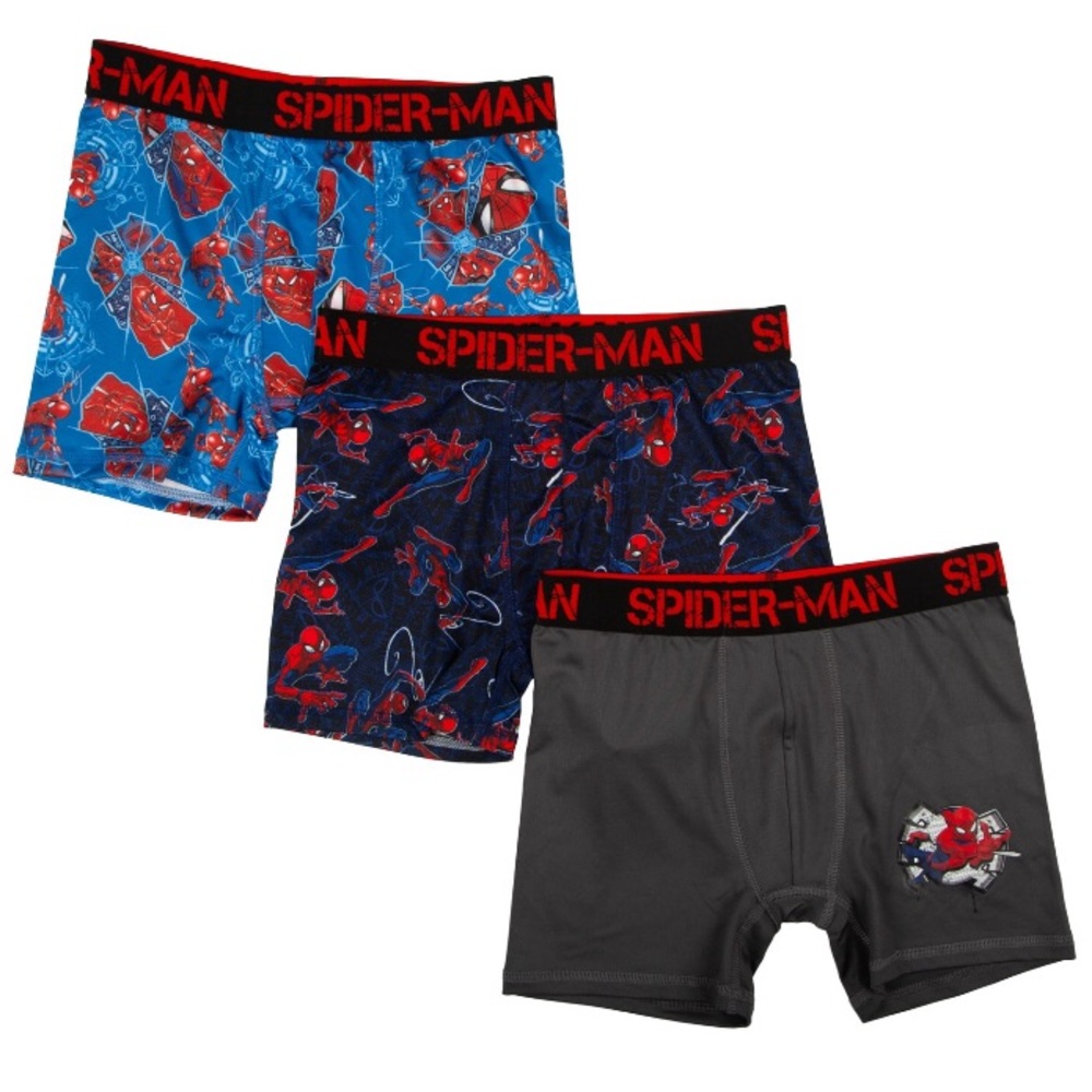 Marvel Spiderman boys boxer brief NEW 3 pk 149 151
